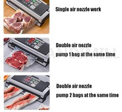 Flat Surface Vacuum Food Packaging Machine Commercial Wet/Dry Vacuum Sealer