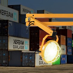 50W Loading Dock Folding LED Lights Swing Arm Lamp For Warehouse Outdoor Work US