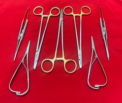 Lot of 7 Pcs V. Mueller SU16062 Mayo-Hegar and Hu-Friedy Needle Holders Mathieu