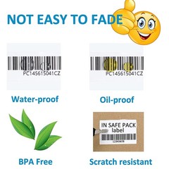 2″x1″ Direct Thermal Labels Barcode Adhesive Shipping Sticker for Rollo & Zebra