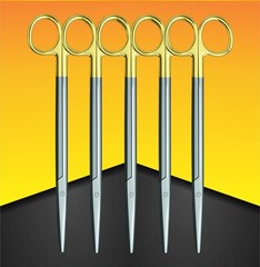 Set of 5 TC Metzenbaum Scissors 7 Inches 180 mm Straight Surgical Medical Tools