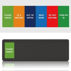 Office Door Signs- 6 Options Out Of Office Sign for Door,Do Not Disturb, In A…