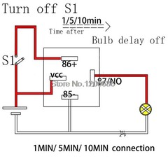 Time Delay Relay 12v Automotive Automatic 5s 10s 1min 5min 10min Switch Turn Off