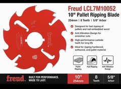 Freud LCL7M10052 254mm(10″) Pallet Ripping Blade- New Item In Sealed Box