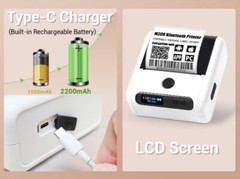 Phomemo M200 Label Maker, Bluetooth Thermal Printer, Android & iOS, Machine Only