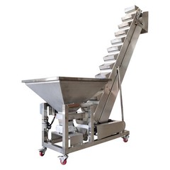 Industrial Stainless Steel Bucket Elevator 220V 400W Automatic Feeding Machine