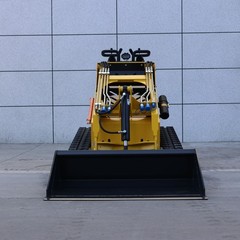 RATO Mini Skid Steer Loader 13.5HP Engine Tracked Compact Stand-on +4 Attachment