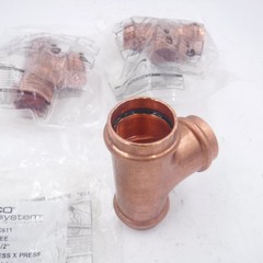 3 Pack Nibco 9101150PC 1-1/2″ Press x Press x Press Tee PC611