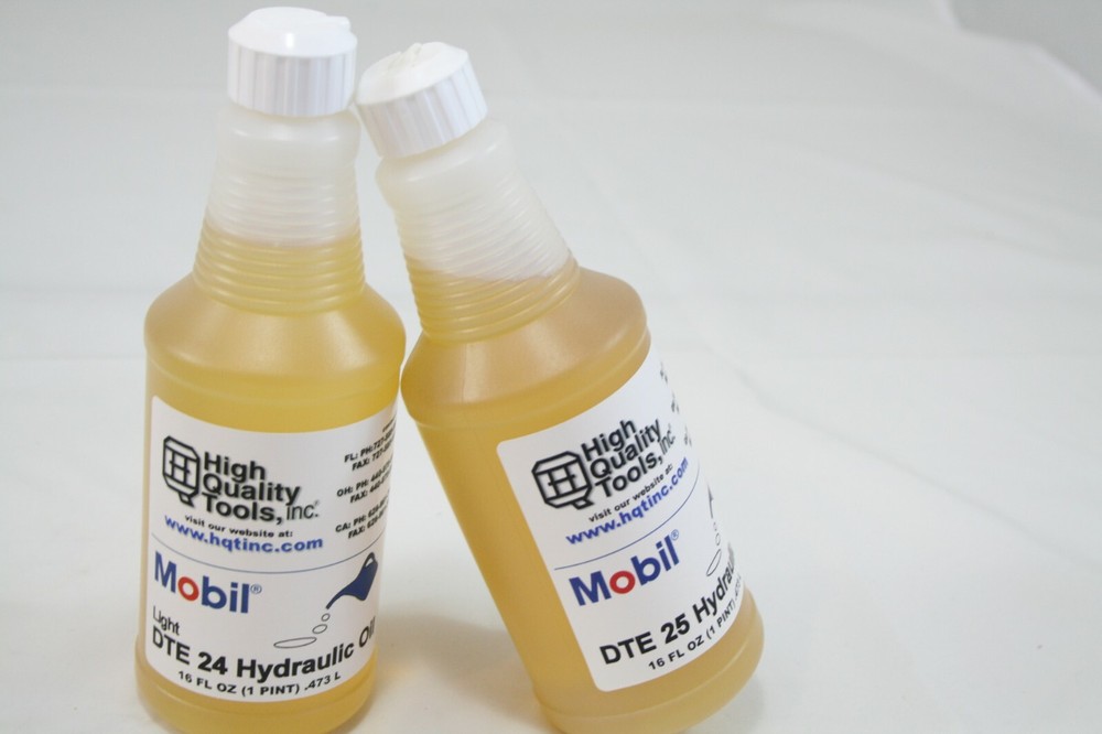 1 EACH MOBIL DTE #25 AND * #24 OIL BRIDGEPORT, HAAS MILLS & HARDINGE LATHES