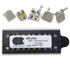 50 Sets Dental Orthodontic Metal Brackets Braces Mini Roth MBT 022 018 345W/H