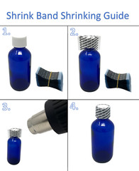 125+ Shrink Wrap Bands Tamper Heat Seal for Lip Balm Tubes, Mason Jars, Bottles