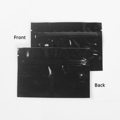 5×3.5″ Black Heavy-Duty Aluminum Foil Pouch with Strong Zipper | Multi-Purpose