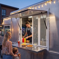 Uimoso 36×36 in Aluminum Alloy Concession Window with Folding Shelf
