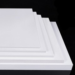 White PTFE Sheet Plate Hard Plastic Panel High Thermoplastic Thick 0.2-30mm DIY