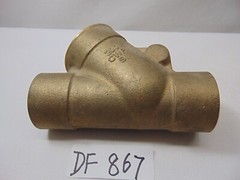 New NIBCO Brass Check Valve 200 CWP SI 1 1/2″ Horizontal Solder