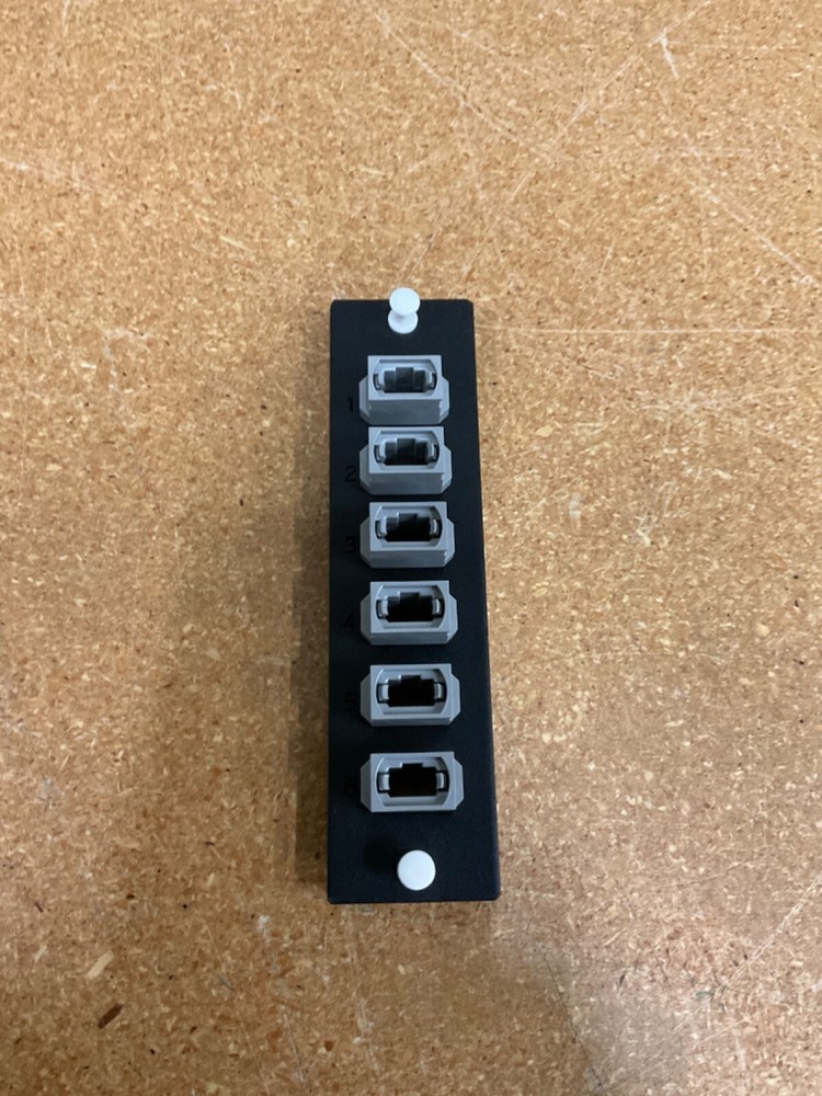 Leviton MTP 6 Port Fiber Adapter Plate