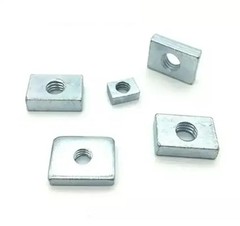 100pcs Square Nuts M5 M6 M8 Rectangular GB39 Thin Carbon Steel Nut M6x11x8x4