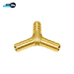 3/8″ Hose Barb Y Shaped 3 Way Union Fitting Intersection/Split Brass.