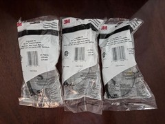 3M 15152 Lexa safety Eyewear Clear DX Lens Black Frame 3 Pairs NEW Free Shipping
