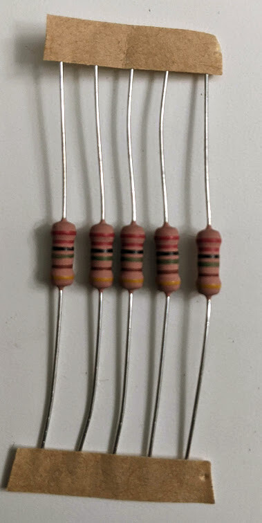 1/2 W 5% metal film resistor – Qty 5 ea. – 22M ohm 22 Megohm –Mr Circuit