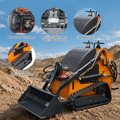 Landhonor Mini Skid Steer Loader 23HP Compact Track Hydraulic Drive for Garden