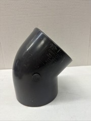 CHARLOTTE 817-060 6″ SCH 80 PVC 45° Elbow Fitting Slip x Slip Gray