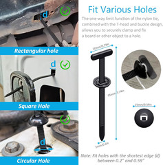 2026 Upgraded Nylon Universal Cable Tie Buckle, Heavy Duty Self-Locking Rivet Zi