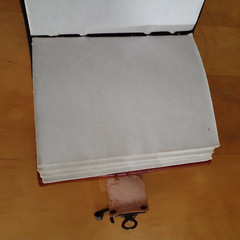 Hand Tooled Leather Journal Sugar Skull Blank Book Art Sketch Dia de los Muertos