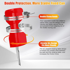 Spray Paint Can Shaker for Reciprocating Saw, Double Clamp Designs for Better Sl