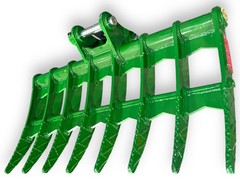 JMA 48in Mini Excavator Brush Rake 4.5-6.5 Ton 45mm Pin-On Land Clearing Grapple