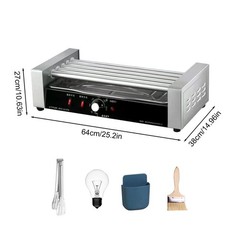 Hot Dog 5-10 Rollers Grill Cooker Machine 1700w-Commercial Grade-Stainless Steel