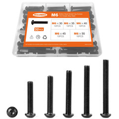 M3 X 8Mm 12Mm 16Mm 20Mm 25Mm Button Head Socket Cap Screws Bolts, 10.9 Grade All