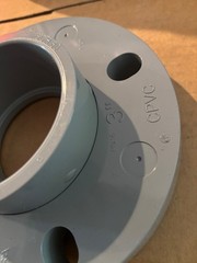GF Piping Systems CPVC Pipe Fitting, Van-Stone Flange, Schedule 80, Gray, 3″