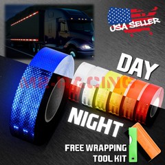 Reflective Conspicuity Tape 2in x 150FT DOT-C2 Safety Warning Sign Car Truck RV