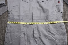Pro Frac Flame Gear Cat2 FR Coveralls Men’s 2XL Tall (48×36) Gray Long-sleeve
