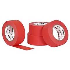 4 Pack 2″ inch x 60yd STIKK Red Painters Tape 14 Day Easy Removal Trim Edge Fini