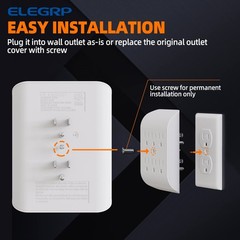 ELEGRP 6-Outlet Extender with Central Anchor, 6 Outlets,