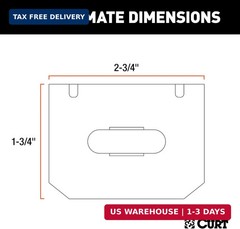 CURT 58300 Vehicle-Side Trailer Wiring Harness Mounting Bracket for 4-Way Flat,