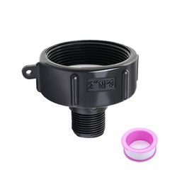 IBC Tote Adapter 2″ NPS Fine Thread to 3/4″ Male Garden Hose Water Tank Fittings