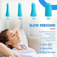 200pcs Ear Plugs Soft Foam Sleep 100pair Travel Noise Shooting Working Lot Bulk
