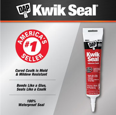 Kwik Seal 5.5 oz. White Kitchen and Bath Adhesive Caulk