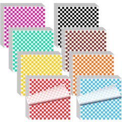Fuutreo 800 Sheets Checkered Dry Waxed Deli Paper Sheets 12 X12 Inch Food Basket