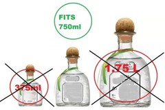 (1x) 1.25 oz Liquor Bottle MEASURED POUR SPOUT 3-Ball BIG CORK Pourer For Patron
