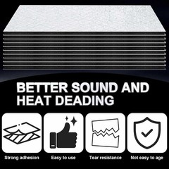 512mil 11.25 Sq ft 13 mm Thickened Cars Sound Deading Material 9 x 12 Inch 15…