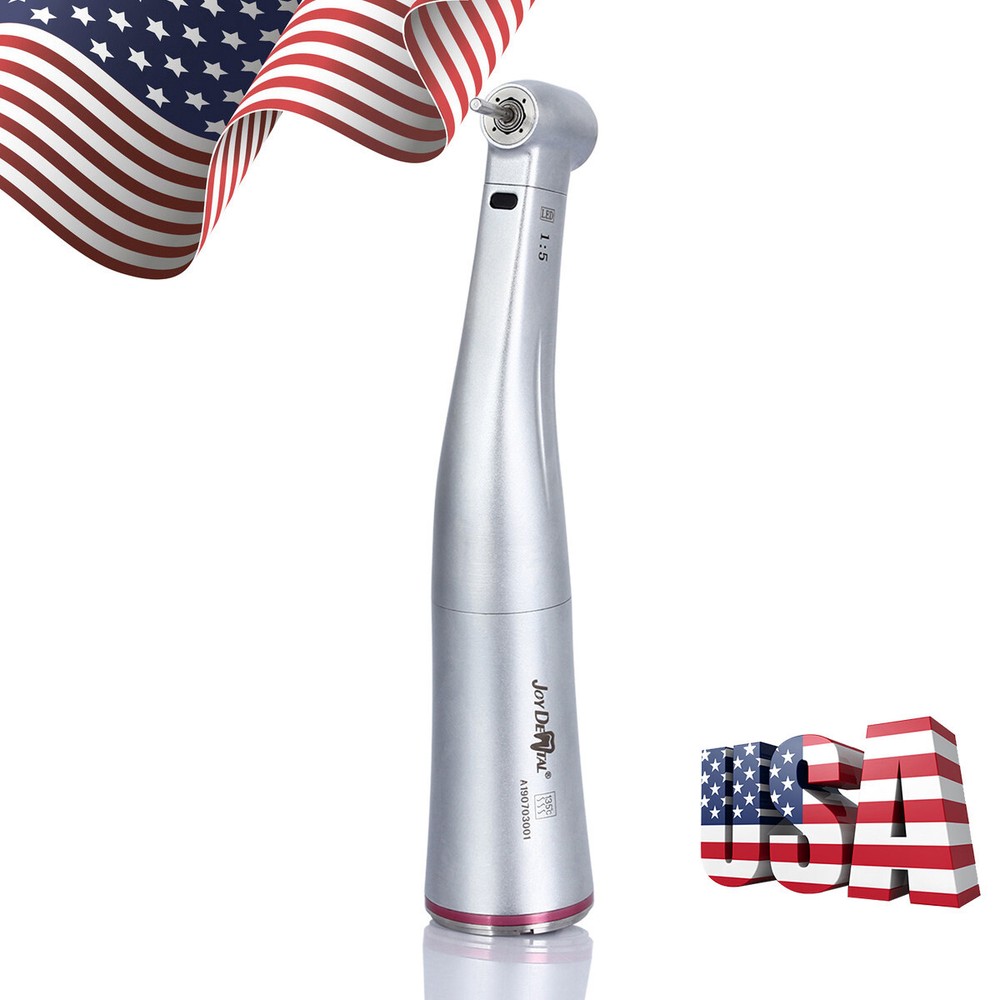 AZDENT Dental Fiber Optic LED 1:5 Contra Angle Handpiece 200000min/rpm