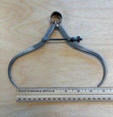 Vintage Starrett 6″ Flat Leg Spring Joint Outside Calipers