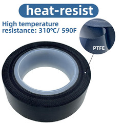 ZXTDBMBB 2Pcs Black PTFE Teflon 393 inches x 0.75 x 0.01 inches,