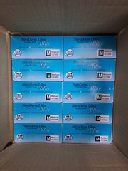 1,000ct Case NitriDerm Ultra Blue Exam Gloves Medium Powder-Free 157200