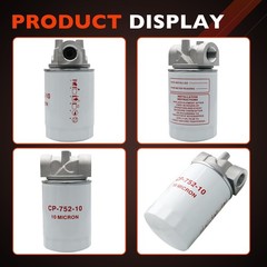 CP-752-10 3/4″NPTF Oil Filter w/ 10 Micron Hydraulic For Tractors Log Splitters