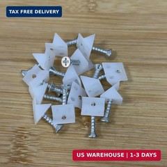 Drawer Repair Wedge Kit with Screws L‑Shaped Plastic Fasteners for Sagging Drawe